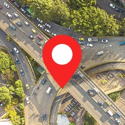 Biểu tượng Bản đồ Trái Đất Vệ tinh GPS